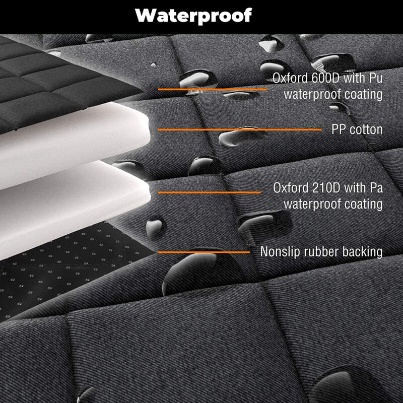 Dog Car Bed & Seat Cover | 2-in-1 | Anti-Slip | Waterproof | Machine Washable | 92x127cm