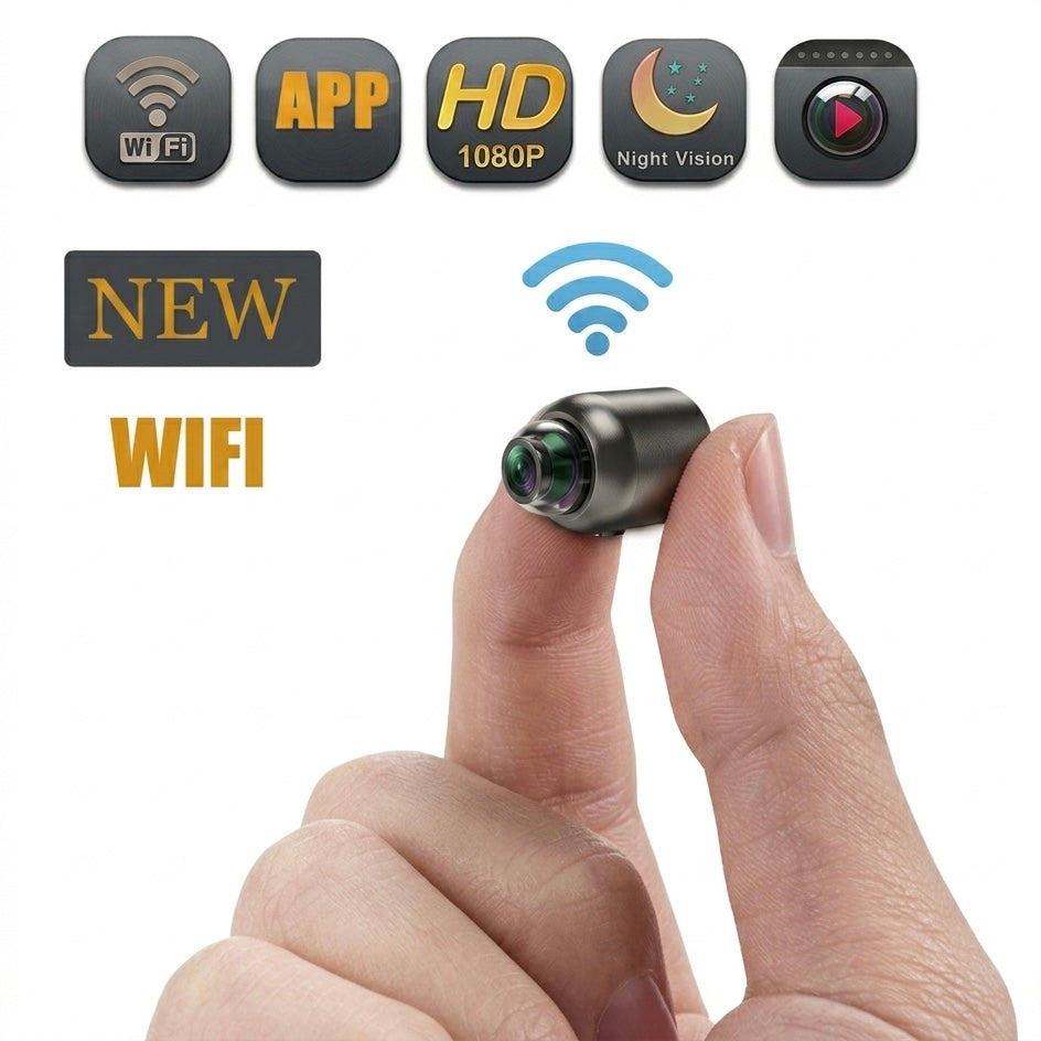 Mini Pet Surveillance Camera – 1080P HD, Night Vision & Motion Alerts