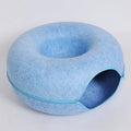 Felt Cat Bed & Tunnel | Dual-Use Design | Removable Cover | 2 Sizes | 7 Color Options