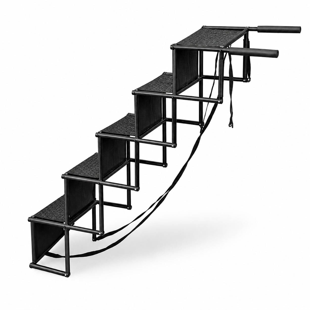 Foldable 5-Step Dog Car Stairs – Non-Slip, Lightweight & 150 lbs Capacity