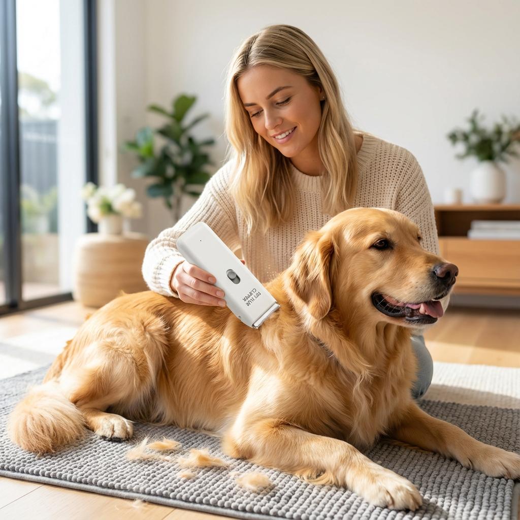 Cordless Dog Clipper – 6000 RPM Motor, Quiet 60dB & IPX7 Waterproof