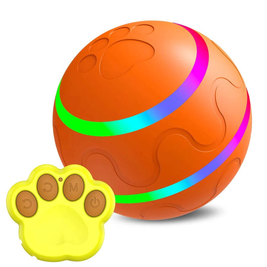 Interactive Motion-Activated Pet Ball – Remote Control, LED Lights & 5–6 Hour Battery