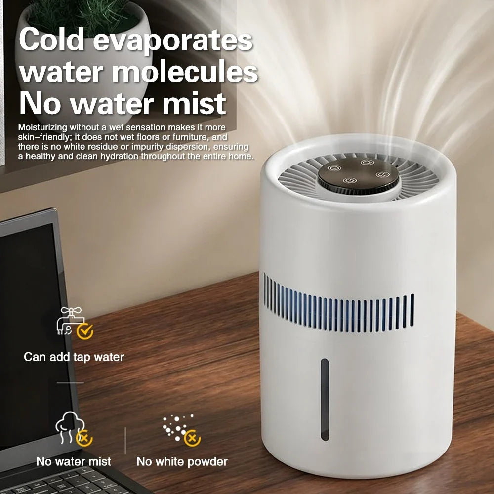 4L Mist-Free Humidifier – HEPA Filter, Quiet Operation for Bedrooms, Nurseries & Pet Spaces