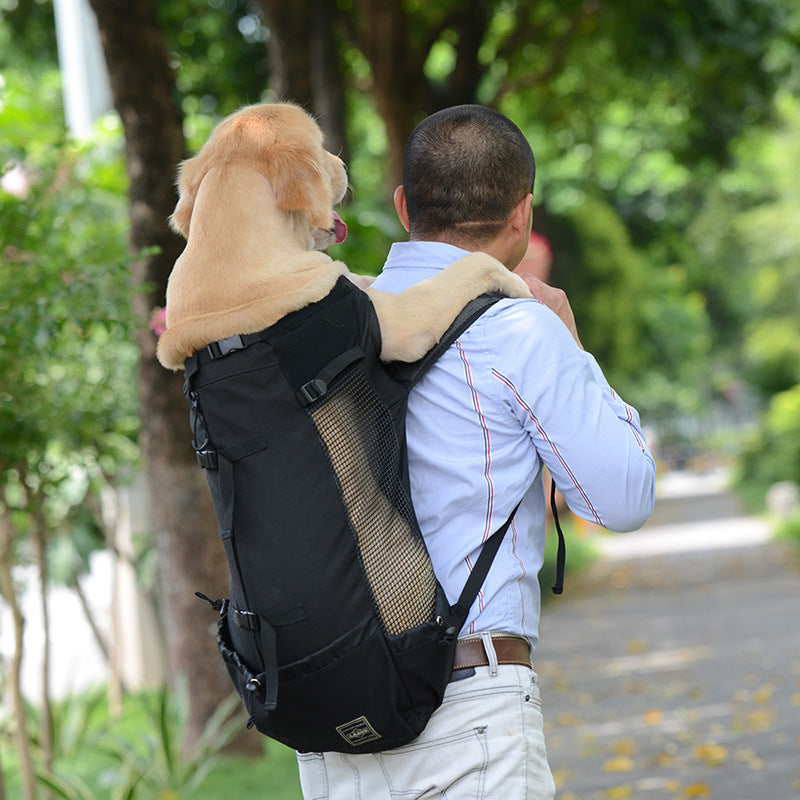 Dog Backpack Carrier – Ergonomic & Breathable with Built-In Safety Harness