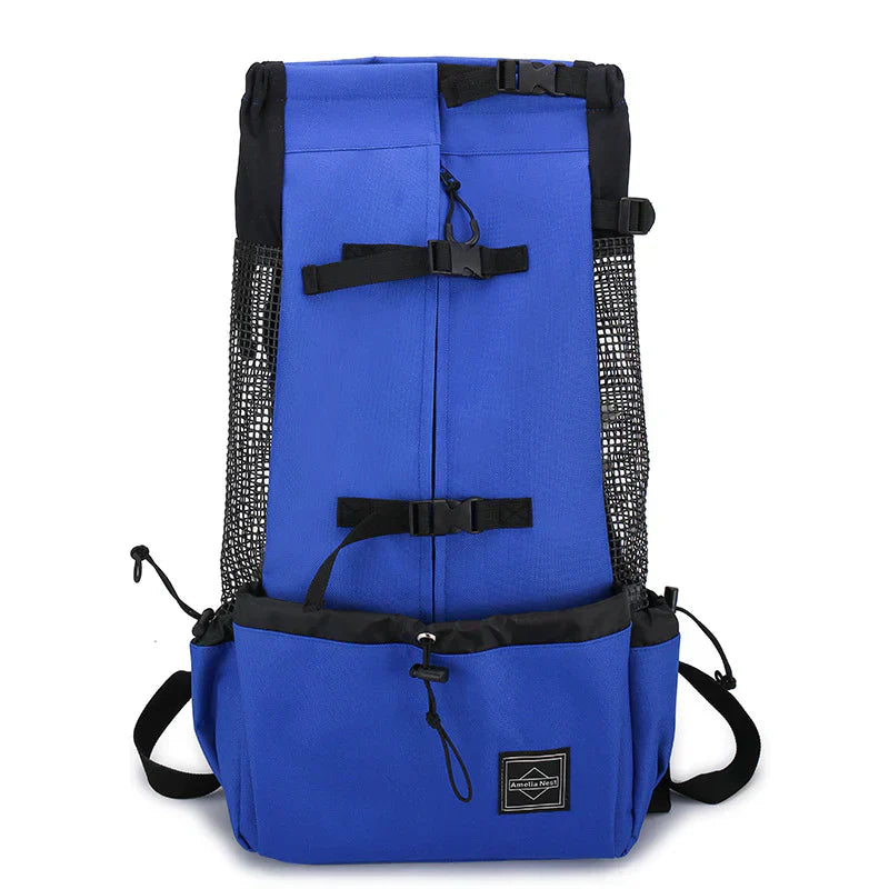 Dog Backpack Carrier – Ergonomic & Breathable with Built-In Safety Harness
