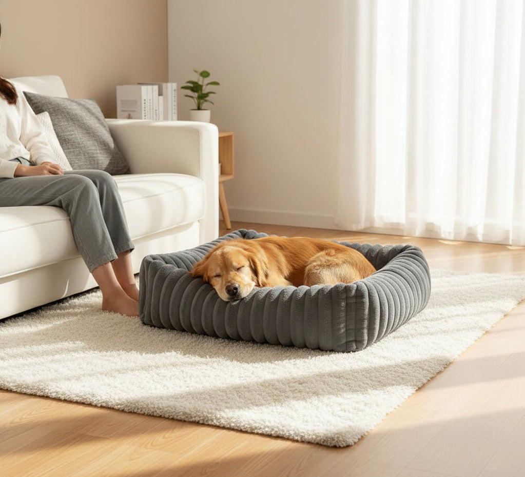 Orthopedic Dog Bed | Foam Base & Raised Edges | Small & Medium | 5 Colors | Hand Washable