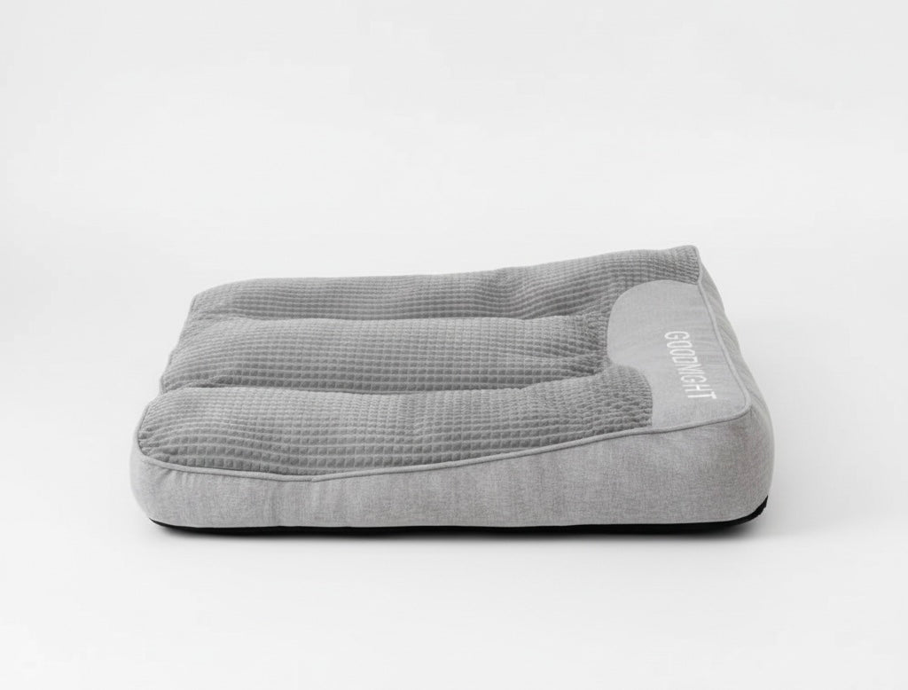 Orthopedic Dog Bed | Plush Polyester | XL, XXL & 3XL | Hand Washable | Brown & Grey