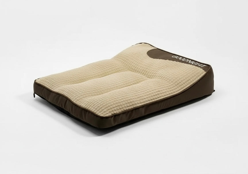 Orthopedic Dog Bed | Plush Polyester | XL, XXL & 3XL | Hand Washable | Brown & Grey