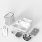 2-in-1 Gravity Pet Feeder & Water Dispenser – No Electricity, Food-Grade PP Plastic