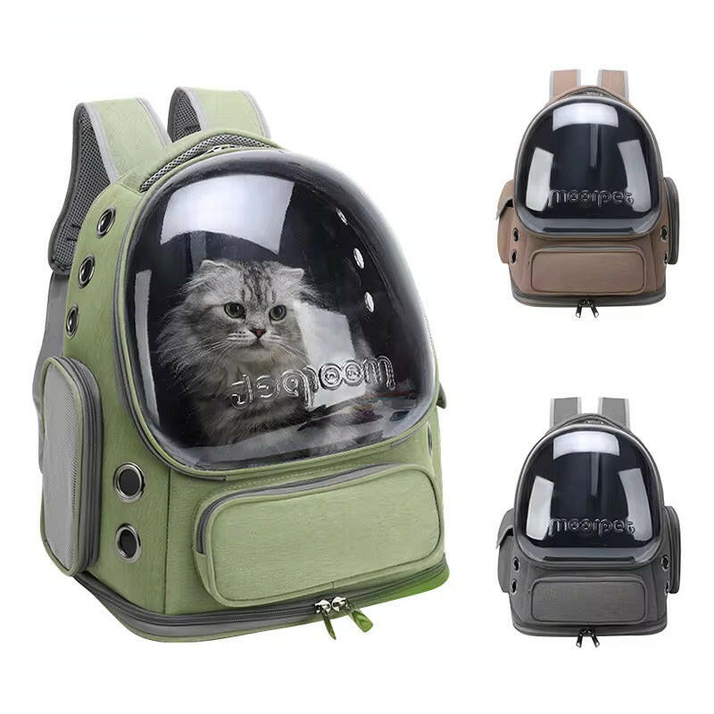 Pet Carrier Backpack – Bubble Window, Ventilation & Ergonomic Padded Straps