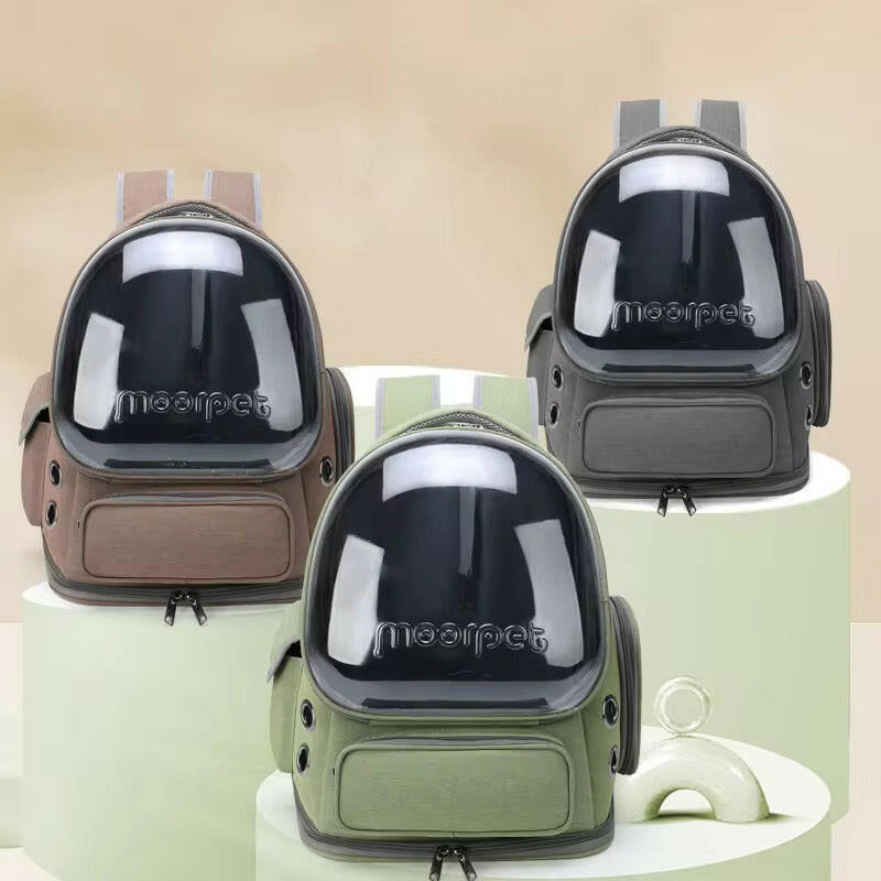 Pet Carrier Backpack – Bubble Window, Ventilation & Ergonomic Padded Straps
