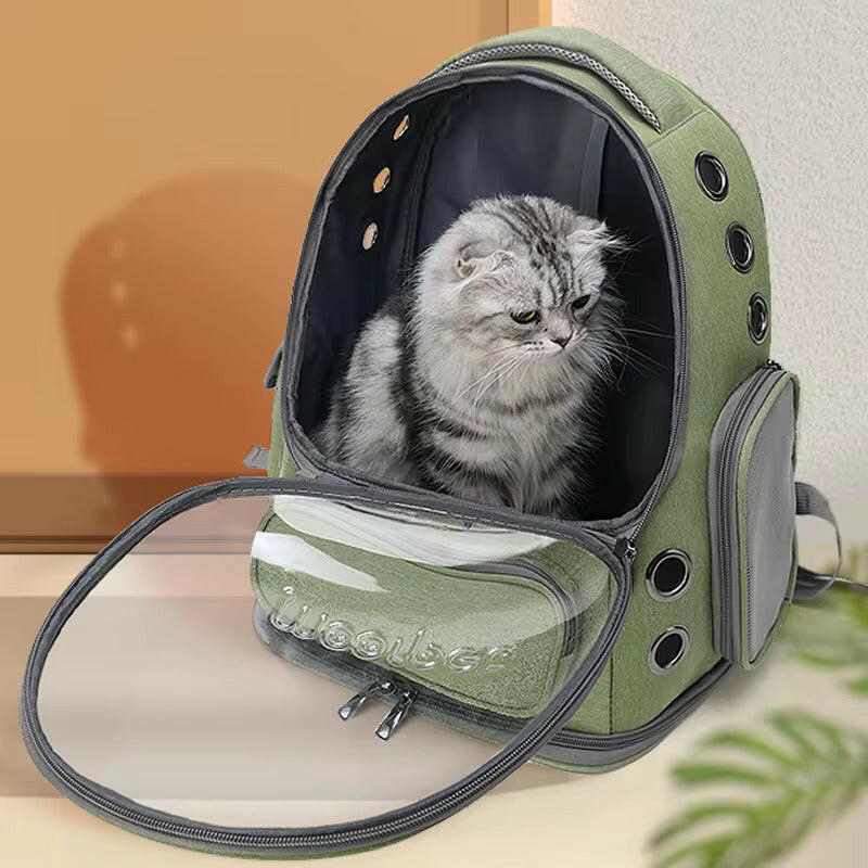 Pet Carrier Backpack – Bubble Window, Ventilation & Ergonomic Padded Straps