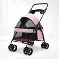 Foldable Pet Stroller – Detachable Basket, 360° Wheels & One-Hand Fold for Small Dogs & Cats