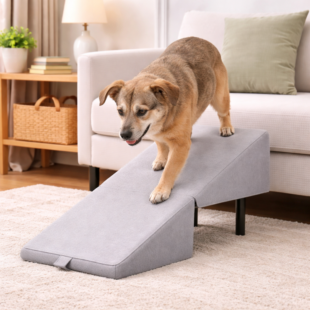Pet Steps | 2-in-1 Dog Ramp for Bed & Car with Non-Slip Surface | Versatile Mobility Solution for Small Pets
