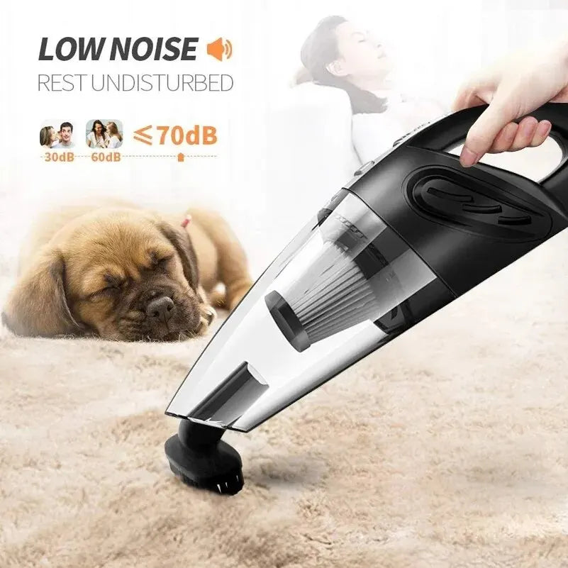 Handheld Vacuum Cleaner – 9000Pa Cyclone Suction, Cordless & Lightweight for Home, Car & Pet Hair Cleanup