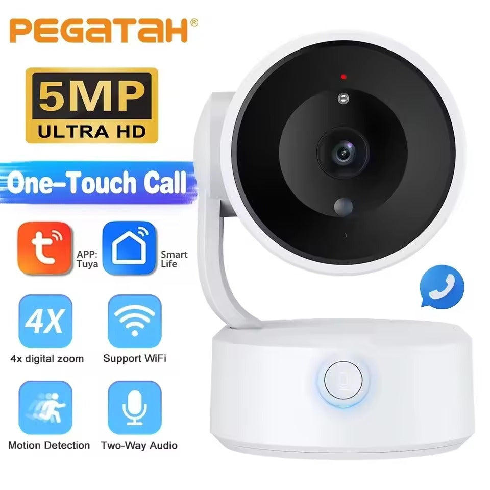 5MP Pet Camera – 360° Pan, Two-Way Audio & Motion Tracking