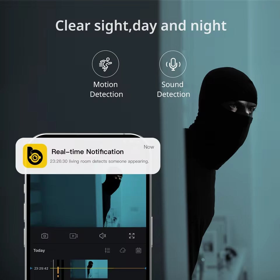 Smart Indoor Pet Camera | 2K Resolution with Night Vision & Two-Way Audio | Ideal Dog & Cat Monitor