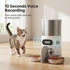 4.5L Automatic Pet Feeder – App Control, Voice Recording & Dual Bowl Option