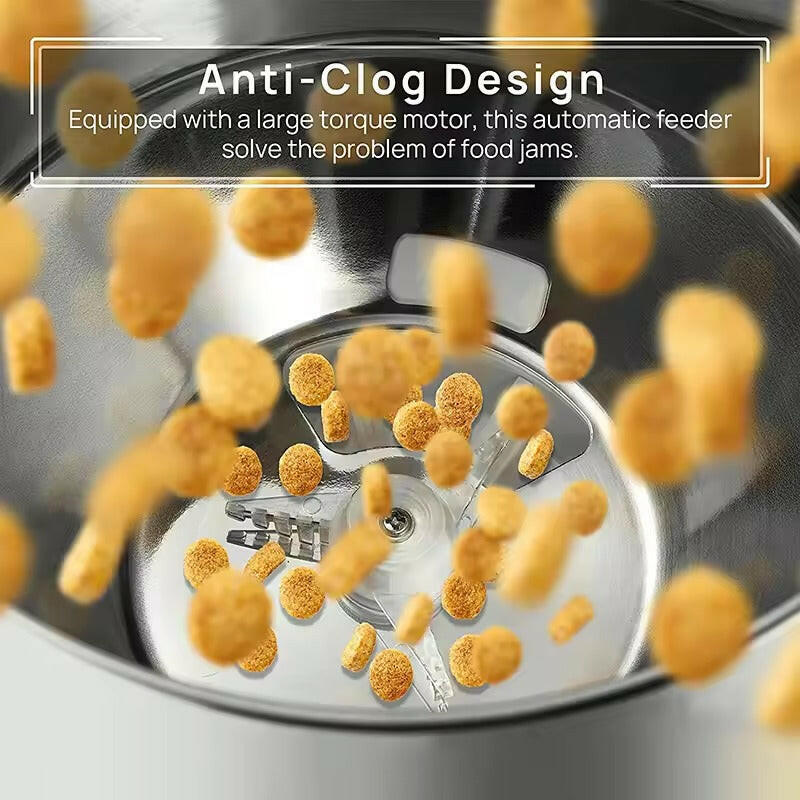 4.5L Automatic Pet Feeder – App Control, Voice Recording & Dual Bowl Option