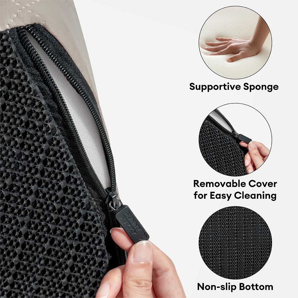 Spiral Dog Stairs – Water-Repellent Faux Leather & Joint-Friendly Sponge