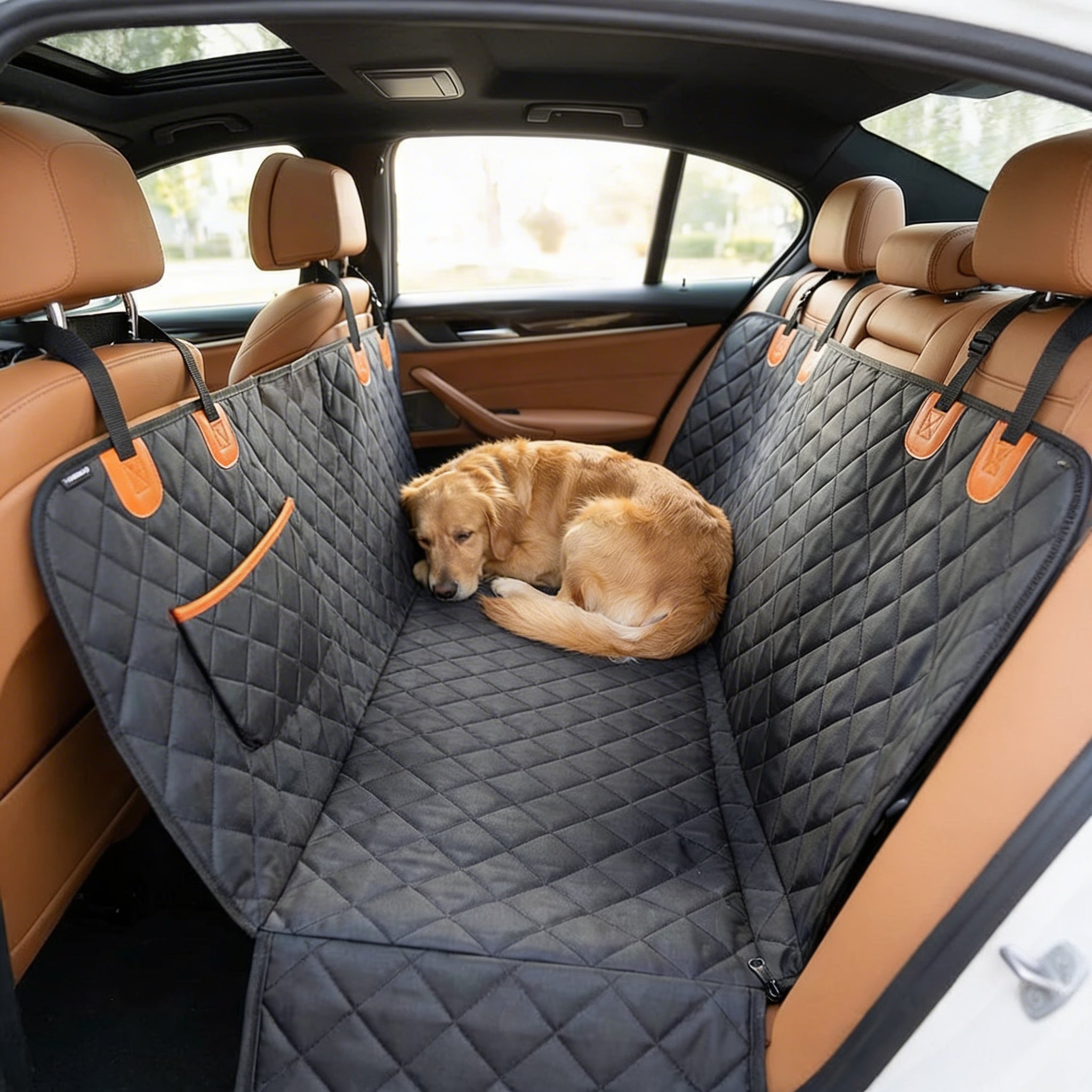 TravelMate | Dog Car Seat Cover with Waterproof Protection | Back Seat Cover for Stress-Free Travel