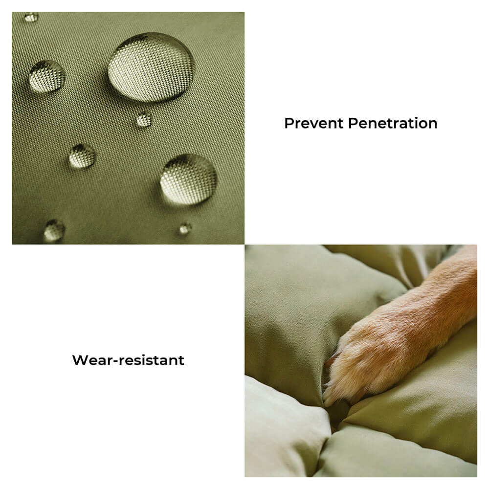 Large Dog Car Seat Bed – Waterproof & Bolstered with Anti-Slip Base