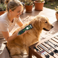 Dog Grooming Kit – 7000 RPM Cordless Clipper with All-Metal Body & 4 Guide Combs