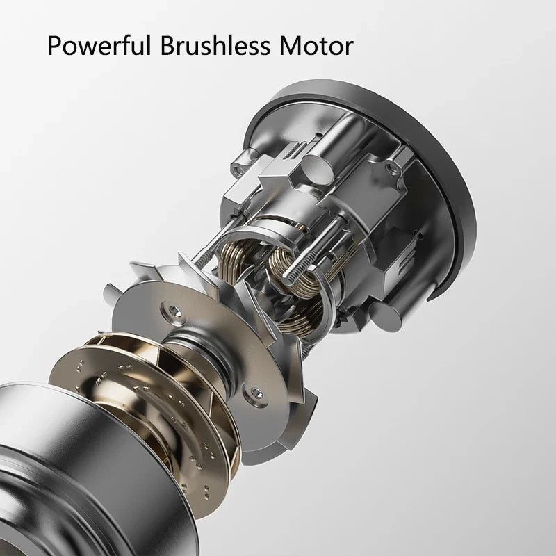 Wireless Car Vacuum Cleaner – 21kPa Suction Power, Cordless Design for Car, Home & Pet Hair Cleanup