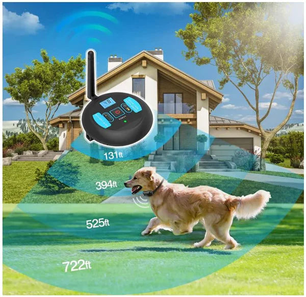 Wireless Dog Fence System – Adjustable 1650ft Range & Portable Design